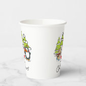 Dieren Kerstmis Papieren Bekers (Links)