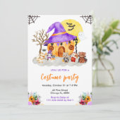 Dieren Kostuum Halloween Party Kaart (Staand voorkant)