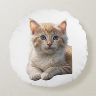 Dieren liefhebber Kattenkussen Rond Kussen