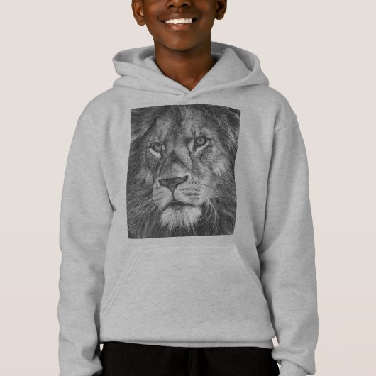 Dieren Lion Face Kinder Boys Mode Apparel (Voorkant)