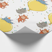 Dieren met een ballon cadeaupapier