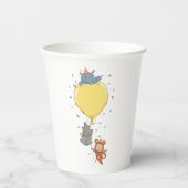 Dieren met een ballon papieren bekers (Voorkant)