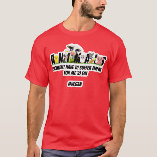 Dieren Moeten Niet Lijden vintage T-shirt