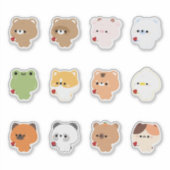 Dieren mond opening deel 2 sticker (Voorkant)