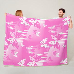 Dieren Natuur - Splashes Tattoo Vlinders 1 Fleece Deken