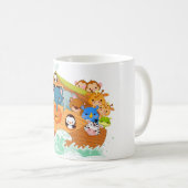 Dieren op de Mok van de Noahs-kunst (Voorkant rechts)