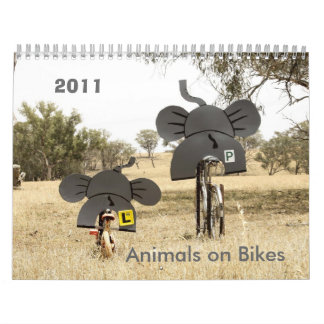 Dieren op fietsen 2011 Kalender Elephant