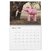 Dieren op fietsenkalender kalender (Feb 2026)
