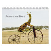 Dieren op fietsenkalender kalender (Hoes)