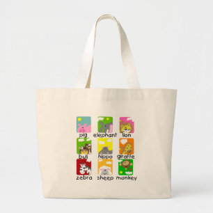 Dieren op paradeT-shirts en cadeautjes Grote Tote Bag