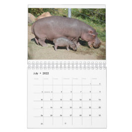 Dieren over de hele wereld 5,5 x 7 inch kalender v
