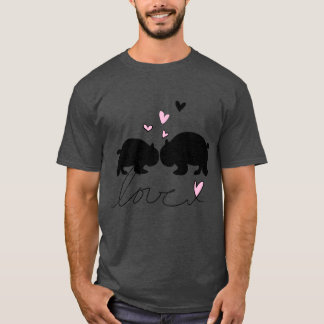 dieren panda's panda icoon vrienden liefhebben t-shirt