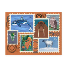 Dieren Postzegels Postkaarten