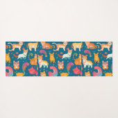 Dieren Retro Kleurrijk Gepersonaliseerd Patroon Yogamat (Achterkant (horizontaal))