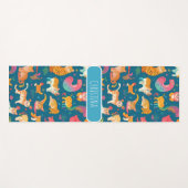 Dieren Retro Kleurrijk Gepersonaliseerd Patroon Yogamat (Voorkant (horizontaal))