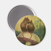  dieren, Romance- en liefdesmuizen Magneet (Voorkant / Achterkant)