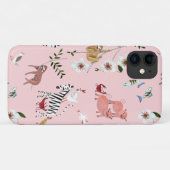 Dieren Roze sleuven en Zebra Cute Pattern Case-Mate iPhone Case (Achterkant (horizontaal))