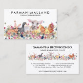 Dieren Schapeneend logo kippenhok Visitekaartje (Voorkant / Achterkant)