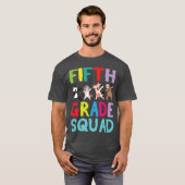 Dieren Studenten Dabben Terug naar School Vijfde r T-shirt (Voorkant volledig)