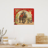 Dieren Tame & Wilde  Circus Poster (Keuken)