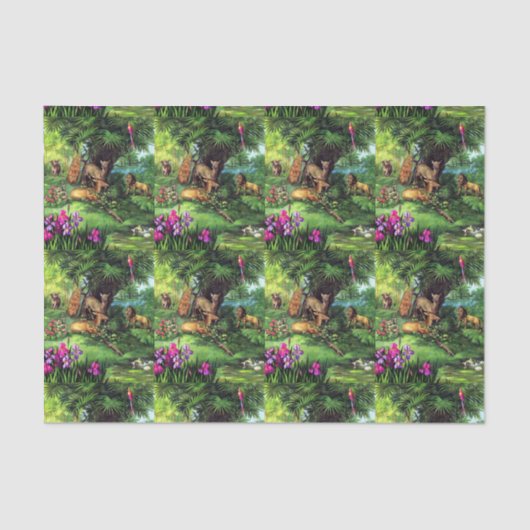  dieren tissuepapier (Voorkant)