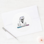 Dieren trots - Transaurus Rex Ronde Sticker (Envelop)