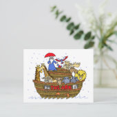 Dieren Twee bij Twee op Noah's Ark Briefkaart (Staand voorkant)