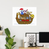 Dieren Twee bij Twee op Noah's Ark Poster (Thuiskantoor)