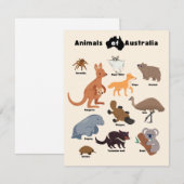 Dieren van Australië Aussie Wildlife (Voorkant / Achterkant)