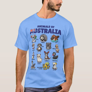 Dieren van Australië Onderwijs Australische Dieren T-shirt