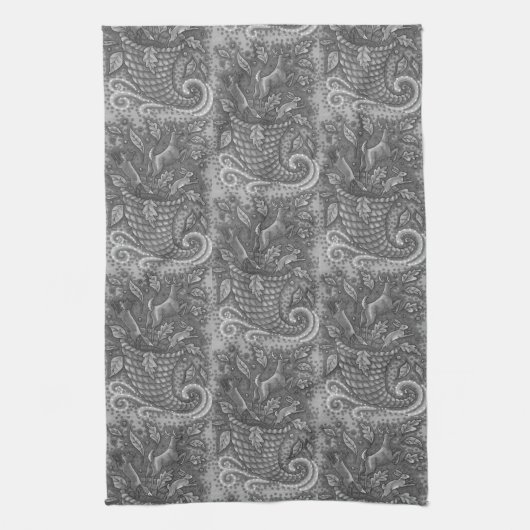 DIEREN VAN DE natuur, WILDLIFE CORNUCOPIA TOWEL Theedoek (Verticaal)
