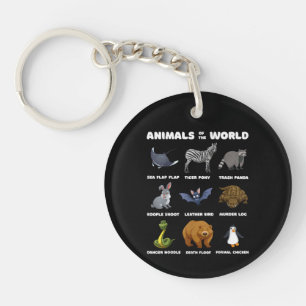Dieren Van De Wereld Cadeau Grappige Zeldzame Dier Sleutelhanger
