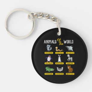 Dieren Van De Wereld Grappige Dieren Echte Namen Sleutelhanger
