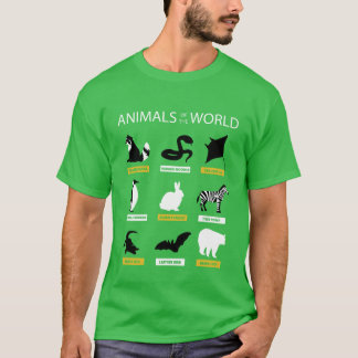 Dieren Van de Wereld Meme Zeldzame Dieren meisje T-shirt