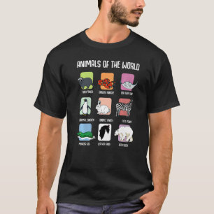 Dieren van de wereld Zoo Life Zebra Panda Bird Be T-shirt