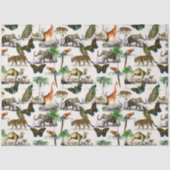  dieren van D'Orbigny Tissuepapier (Voorkant)