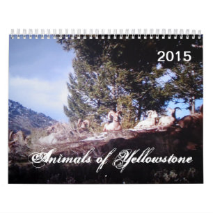 Dieren van geelsteen, op maat gedrukt kalender