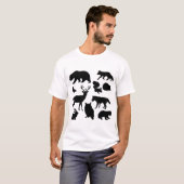 Dieren van het bos, wilde dieren t-shirt (Voorkant volledig)
