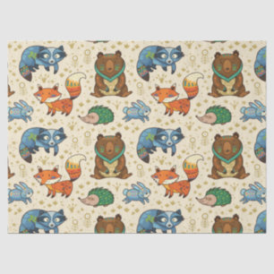 Dieren van het wild tissuepapier