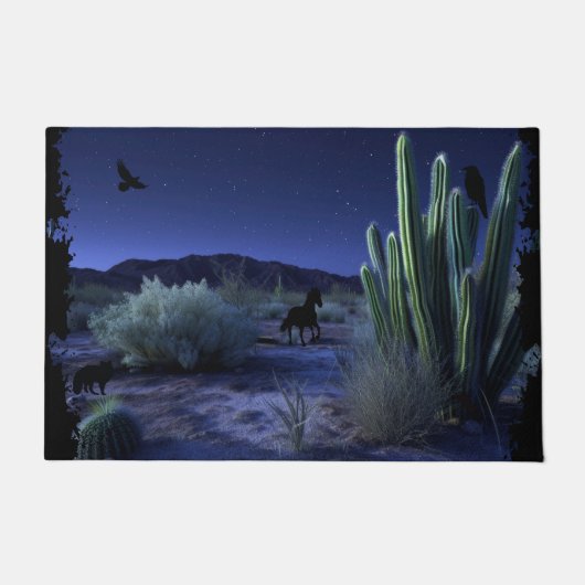 Dieren van het woestijnlandschap in het zuidwesten deurmat (Voorkant)