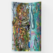 Dieren van Planet Earth Spandoek (Verticaal)