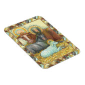 DIEREN VAN STABIEL, OX, DONKEY EN SCHAPEN MAGNEET (Rechterzijde)