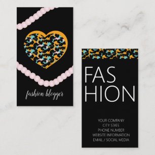 Dieren Vrouw Beauty Fashionista Blogger Planner Bu Visitekaartje