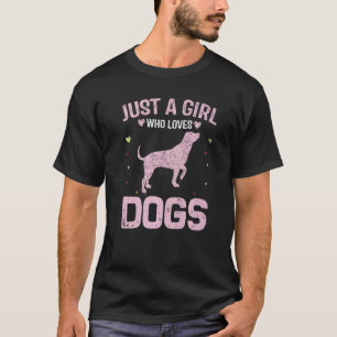Dieren Vrouw Gewoon Een Meisje Dat Lief Is Voor Ho T-shirt