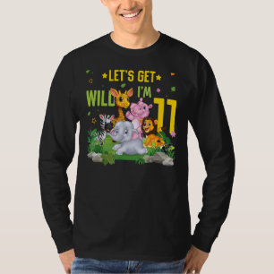 Dieren Wildlife 11e verjaardagsfeestje per dag op T-shirt