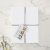 Dieren Winter Bos Kerstmis Cadeaulabel (Met Touw)
