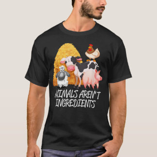 Dieren Zijn Geen Ingredienten Grappige Veganistisc T-shirt
