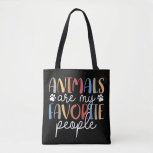Dieren Zijn Mijn Favoriete Mensen Grappig Dierenli Draagtas