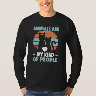 Dieren zijn mijn soort mensen die dieren redden Ri T-shirt