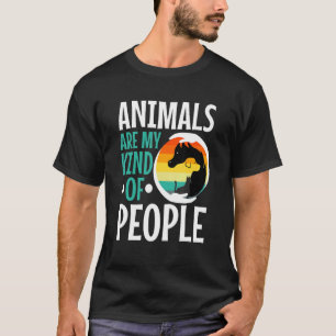 Dieren zijn mijn soort mensen t-shirt